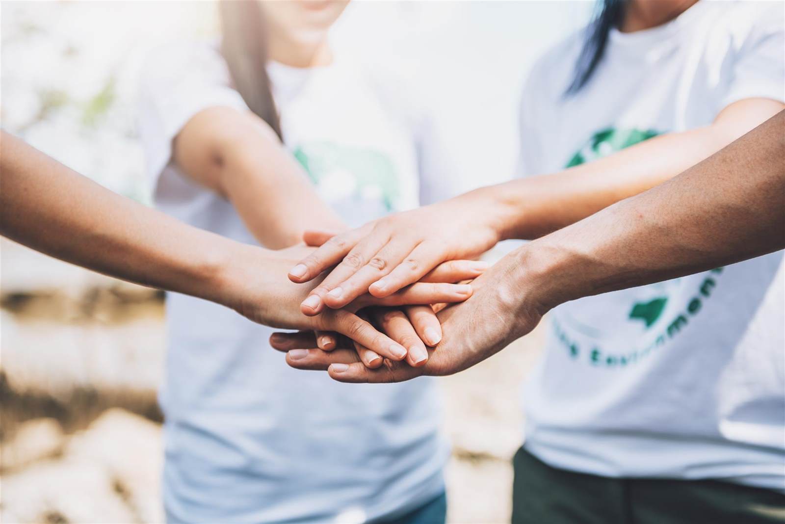 Community members helping each other